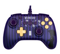 Konix Wednesday Wired Controller für Nintendo Switch, Switch OLED und PC - Vibrationsfunktion - Rutschfeste Griffe - 3 m Kabel - Violett und Schwarz