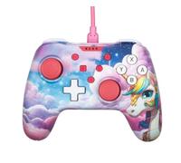 Konix Wired Controller for Nintendo Switch, Switch 2 and PC - Vibration Function - Non-Slip Grips - 3 m Cable - Be Dreamy Motif - Unicorn