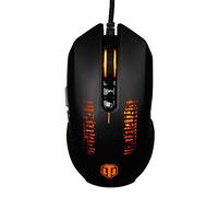 Konix World Of Tanks M-30 LED Backlit Gaming Mouse for PC - 3200 DPI - Ergonomic FPS MMO Gaming Mouse for Computer - 8 Buttons - Quick Shoot Button - Wired Optical USB Mouse
