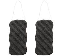 Konjac Sponge Set with Activated Bamboo Charcoal - Body & Facial Sponge Cleansing Sponge for Care