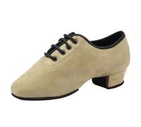 KONJACLY Ballroom Practice Shoes for Women, Suede Sole Modern Teaching Shoes Standard Heel Professional Performance Dance Shoes,Green,4 UK