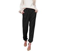 KonJim Sequin Pant for Women 2024 Sequin Bling Joggers Pencil Pants Sparkly Glitter High Waist Wide Leg Palazzo Pant Club Trouser Bling Disco Trousers Y2k Sparkly Disco Party Wear Black