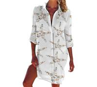 KonJim Women's Casual V Neck T Shirts Loose Summer 3/4 Bell Sleeve/Puff Long Sleeve Tops Ruffle Tunic Blouses Round Neck Short Sleeve Tunics Floral Print Asymmetric Hem Shirt Tops