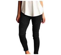 KonJim Womens Hip Hop Stretch Jeggings Slimming Cotton Pull On Leggings Butt Lift High Waist Stretch Denim Skinny Jeans with Pocket