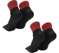 Konjoun Barefoot Socks, Konjoun Socks Outdoor, Konjoun Grounding Socks, Konjoun Socks, Konjoun Hike Socks (Black 2Pair)