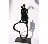 Konjouror Eternal Love Cast Iron Sculpture, Romantic Couple Statue, Modern Metal Art, Wedding Anniversary Engagement Valentine's Day Gift