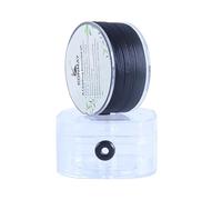 KONMAY 1.0mm Black Nylon Satin Silk Cord with Case for Bracelets, 65 Meters Jewellery Nylon String for Jewelry Making, Beading,Chinese Knotting, Kumihimo, Macramé