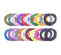 KONMAY 10 Colors Mixed 100 Yards 3.0mm Nylon Rattail Satin Silk Trim Cord Beading String for Chinese Knotting, Kumihimo, Beading, Macramé, Jewelry Making,