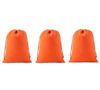 KONMAY 20pcs Small Velvet Drawstring Bags, 10.0x12.0cm Orange Velevet Jewellery Pouches for Gifts, Party Favors