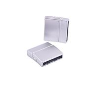 KONMAY 5 Sets 20.0x3.0mm Magnetic Jewelry Bracelet Clasps,Rectangle Shaped, Matte Silver