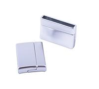 KONMAY 5 Sets 25.0x3.0mm Magnetic Jewelry Bracelet Clasps,Rectangle Shaped, Matte Silver