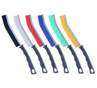 KONMAY 6pcs Mixed Hard Bristle Crevice Cleaning Brush-Thin Gap Scrub Brush, Multifunctional Gap Cleaning Brushes for Grout, Bathroom,Tiles, Kitchen, Faucets, Car