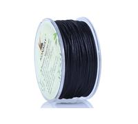 KONMAY Nylon Satin Silk Trim Cord, 50 Yards 0.8mm Rattail Beading String for Chinese Knotting, Kumihimo, Beading, Macramé, Jewelry Making, Black