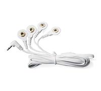 KONMED 1 Pair Tens Electrode Lead Wires Jack 2.5mm Snap 3.5mm Connection