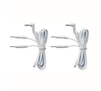 KONMED 1 Pair Tens Lead Wires Jack 3.5mm Plug 2mm Pin Connection