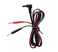 KONMED 10 Pieces Tens Electrode Lead Wires Jack 2.35mm Plug 2.0mm Pin Connection