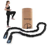 Konnections Fabric Covered Resistance Band Revolutionary Pilates Enhancement Tool for Strength, Flexibility and Precision (Black)