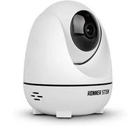 Konnek Stein Smart Security Camera WiFi Home Security 360 Degree Monitoring HD1080P Motion Detection IR Night Vision Two-Way Audio Works with Google & Alexa Assistant White