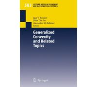 Konnov - Generalized Convexity and Related Topics - New paperback or s - X555z