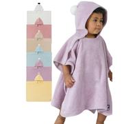 Konny Baby Bath Towels,Blankets, Gift for Baby: Bamboo Hooded Poncho & Swim Essentials, Oeko-TEX, Ultra Soft & Quick-Dry, Boys & Girls(Lavender, Medium)