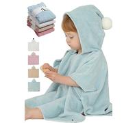 Konny Baby Bath Towels,Blankets, Gift for Baby: Cotton Hooded Poncho, Oeko-TEX, Ultra Soft & Quick-Dry, Boys & Girls(Mint, Small)