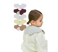 Konny Baby Bibs 5-Pack, 360 ° Rotate, New Year Gifts, Soft and Absorbent Bandana Drooling for Boys Girls baby Essentials(Set 8) Lavender, Wine, Warm Grey, Lily Green, Mocha Pink