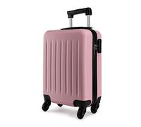 Kono 19 inch Carry On Luggage Cabin Suitcase Lightweight Hard Shell Hand Suitcases ABS 4 Wheel Spinner Luggage(Pink)
