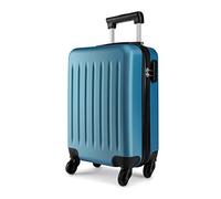 Kono 19 inch Carry On Luggage Lightweight Hard Shell Hand Suitcases ABS 4 Wheel Spinner Luggage 2 Year Warranty Durable (Navy)