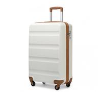 Kono 55x35x20cm Boarding Case Hard Shell ABS Travel Trolley Cabin Hand Luggage Suitcases 33L (Cream White)