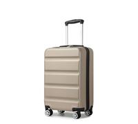 Kono 20" Cabin Luggage Suitcase | Durable Hard Shell | TSA Combination Lock | 4 Dual Spinner Wheels | Lightweight Hand Carry Travel Luggage Suitcases (Gold,55x35x22cm)