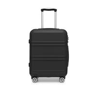 Kono 20 Inch Cabin Bag 52x38x21cm, Small Suitcase with TSA Lock & 4 Spinner Wheels, Airline Approved Hand Luggage, Lightweight ABS+PC Hard Shell Trolley(Black)