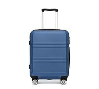 Kono 20 Inch Cabin Bag Carry On Luggage, 52x38x21 Ryanair EasyJet Approved Hand Suitcase, Lightweight Hard Shell Trolley with TSA Lock 4 Spinner Wheels (Navy/Black)