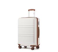 Kono 20 Inch Cabin Suitcase 55x40x20cm Approved Carry on Trolley Case White