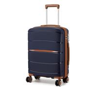Kono 20 Inch Cabin Suitcase for Easyjet，Polypropylene Hard Shell Lightweight Carry-on Suicase with TSA Lock & 4 Spinner Wheels, 38L Capacity (55x40x20cm) - Airline Approved Hand Luggage Navy