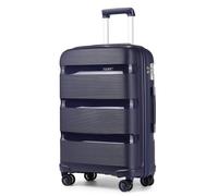 Kono 20 Inch Cabin Suitcase Hard Shell Luggage Travel Trolley with 4 Spinner Wheels Lightweight Polypropylene Carry On with TSA Lock(Navy)