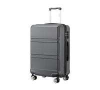 Kono 20 inch Cabin Suitcase Lightweight ABS Carry-on Hand Luggage 4 Spinner Wheels Trolley Case 51.5x38x20 cm(Grey)