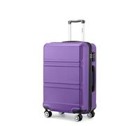 Kono 20 inch Cabin Suitcase Lightweight ABS Carry-on Hand Luggage 4 Spinner Wheels Trolley Case 51.5x38x20 cm(Purple)