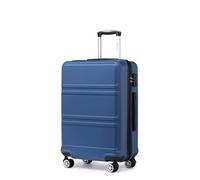 Kono 20 inch Cabin Suitcase Lightweight ABS Carry-on Hand Luggage 4 Spinner Wheels Trolley Case 51.5x38x20 cm(Navy)