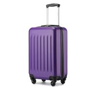 Kono 20 inch Carry On Luggage Cabin Suitcase Lightweight Hard Shell Hand Suitcases ABS 4 Wheel Spinner Luggage(Purple)