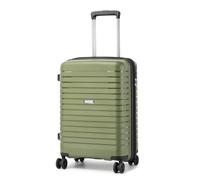 Kono 20 Inch Expandable Cabin Suitcase with Cup Holder & Side Hook, Lightweight PP Carry On Luggage for Short Trips, Airline Approved Small Travel Case (Green)
