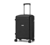 Kono 20 Inch Expandable Cabin Suitcase with Cup Holder & Side Hook, Lightweight PP Carry On Luggage for Short Trips, Airline Approved Small Travel Case (Black)