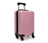 Kono 24 inch Luggage ABS Hard Shell Hand Suitcases Medium Luggage with 4 Spinner Wheels Lightweight Travel Trolley Case (24'', Pink)