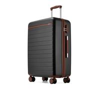 Kono 24 Inch Medium Suitcase, Lightweight Hard Shell Luggage with 4 Wheels | ABS+PC Travel Case with 3-Digit Lock, Telescopic Handle for Business Trip, Week-Long Holidays and Check-in Travel, Grey