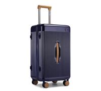Kono 24" Suitcase Lightweight ABS+PC Hard Shell Trolley, Fashion Travel Check in Case TSA Lock, Hand Luggage Baggage with 4 Spinner Wheels (Navy)