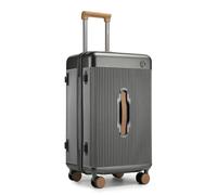 Kono 24" Suitcase Lightweight ABS+PC Hard Shell Trolley, Fashion Travel Check in Case TSA Lock, Hand Luggage Baggage with 4 Spinner Wheels (Grey)