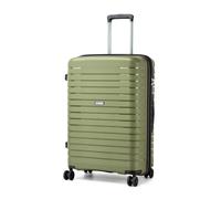 Kono 28 Inch Expandable Large Suitcase with Cup Holder & Side Hook, Lightweight PP Travel Luggage for Long Trips, Family Holidays (Green)