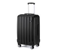 Kono 28 inch Large Hard Shell Luggage Lightweight ABS with 4 Spinner Wheels Business Trip Trolley Case Suitcase (Black)