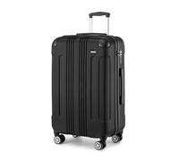 Kono 28 Inch Large Hard Shell Suitcase ABS Lightweight Luggage (Black) | 4 Spinner Wheels, Combination Lock, 3-stage Handle, Water Resistant, Travel Suitcase for Bussiness Family Trip