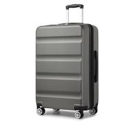 Kono 28 Inch Large Suitcase | Expandable Hard Shell Luggage | Lightweight Design with TSA Lock & 4 Dual Spinner Wheels | Ideal for Travel & Business (Grey,75x47.5x29.5cm)