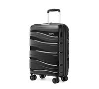 Kono 28 inch Large Suitcase with 4 Wheels Lightweight PP Hard Shell Trolley Case Travel Hold Check in Luggage with TSA Lock (Black)